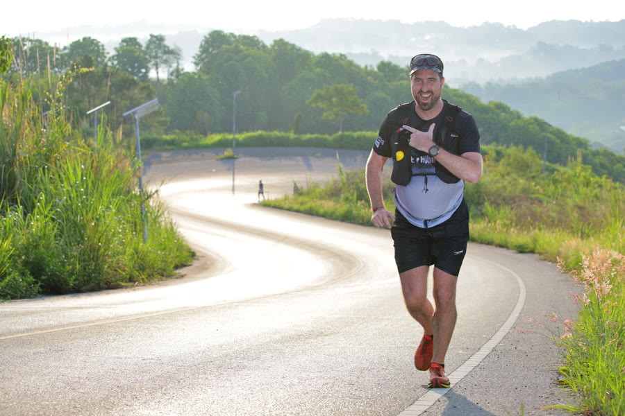 Jef van de Graaf running the Khao Kho Ultra Marathon